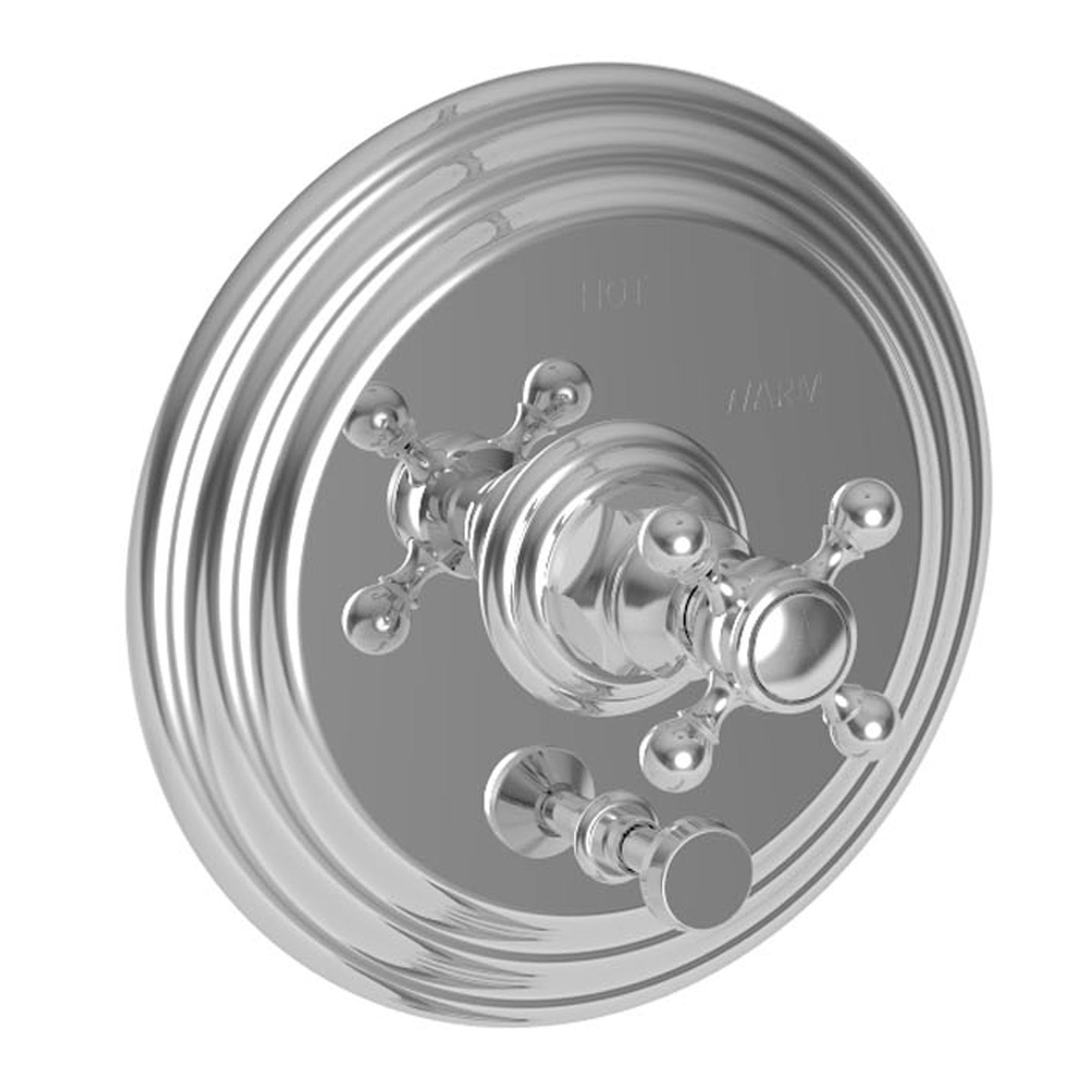 Aged Brass Tub and Shower Diverter Plate with Handle Z769882