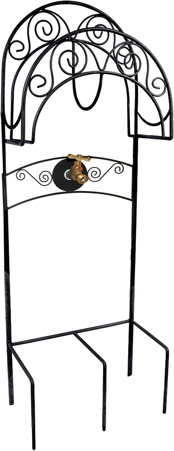 Black Pack of 2 Garden Hose Stand T509