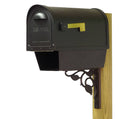 Classic Curbside Mailbox with Newspaper Tube and Floral Front F930