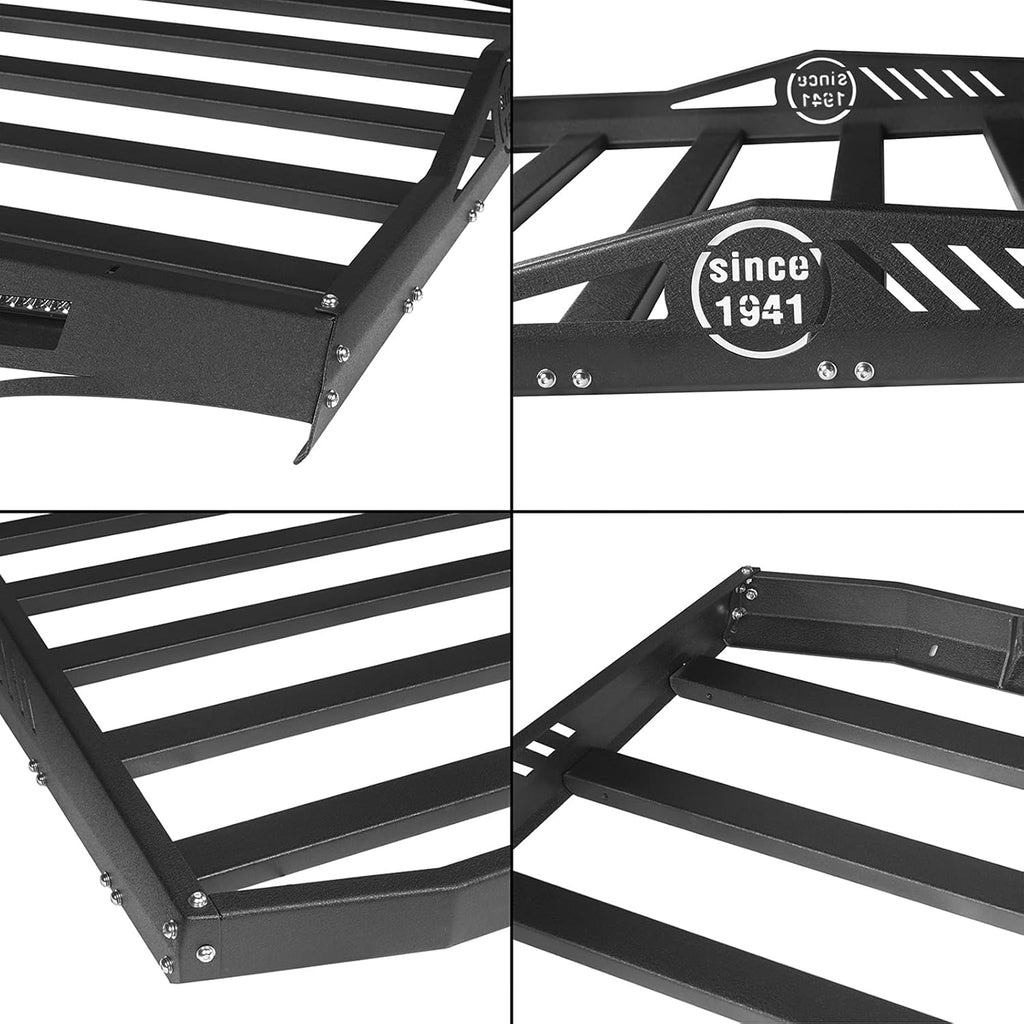 Roof Rack Cargo Carrier Basket with Wind Deflector H329
