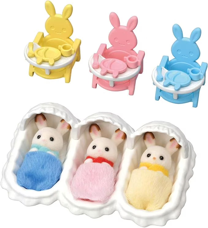3 Hopscotch Rabbit Figures Dollhouse Playset C550482