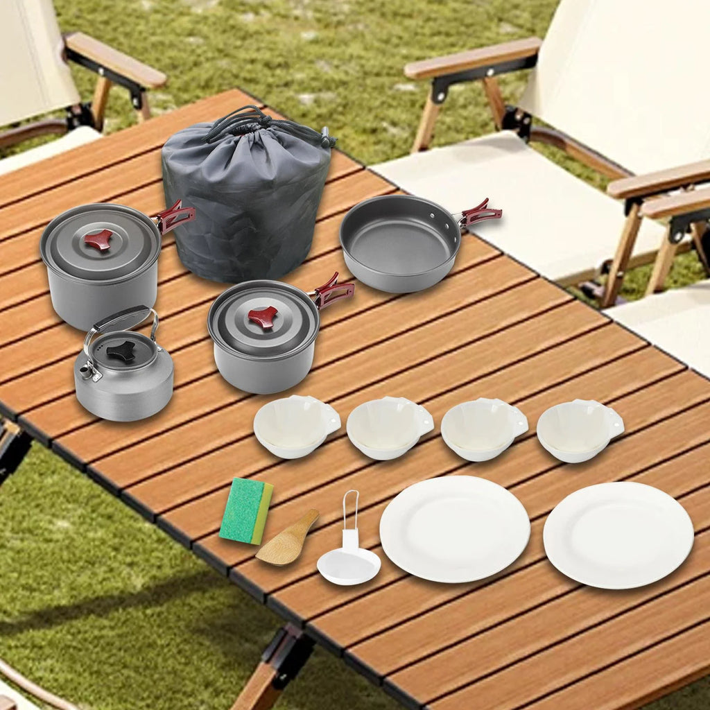 Camping Cookware Non Stick for Campfire Q619