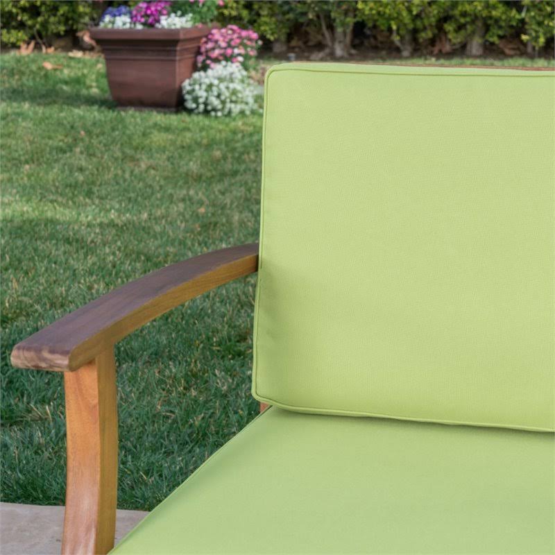 5 Piece Outdoor Acacia Wood Conversation Set L812146
