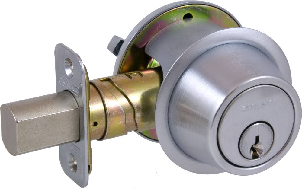 Single Cylinder Deadbolt Satin Chrome H98108