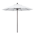 9& Fiberglass Market Umbrella Push Open Bronze/Olefin/White H603841