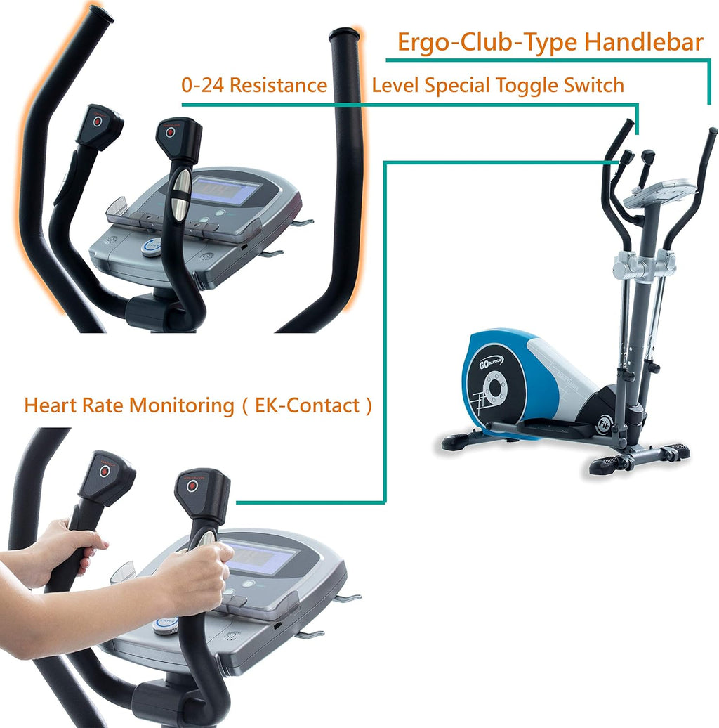 Elliptical Exercise Cross Trainer with Adjustable Arms and Pedals O764