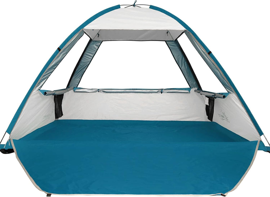 XL Pop Up Beach Tent 4-5 Person Anti-UV Sun Shelter Cabana Pack of 2 Z147577