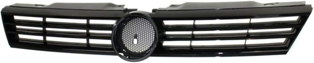 Textured Gray Plastic Grille Assembly with Black Molding G175