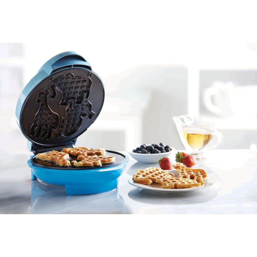 Blue Non-Stick Animal Shape Waffle Maker K47664