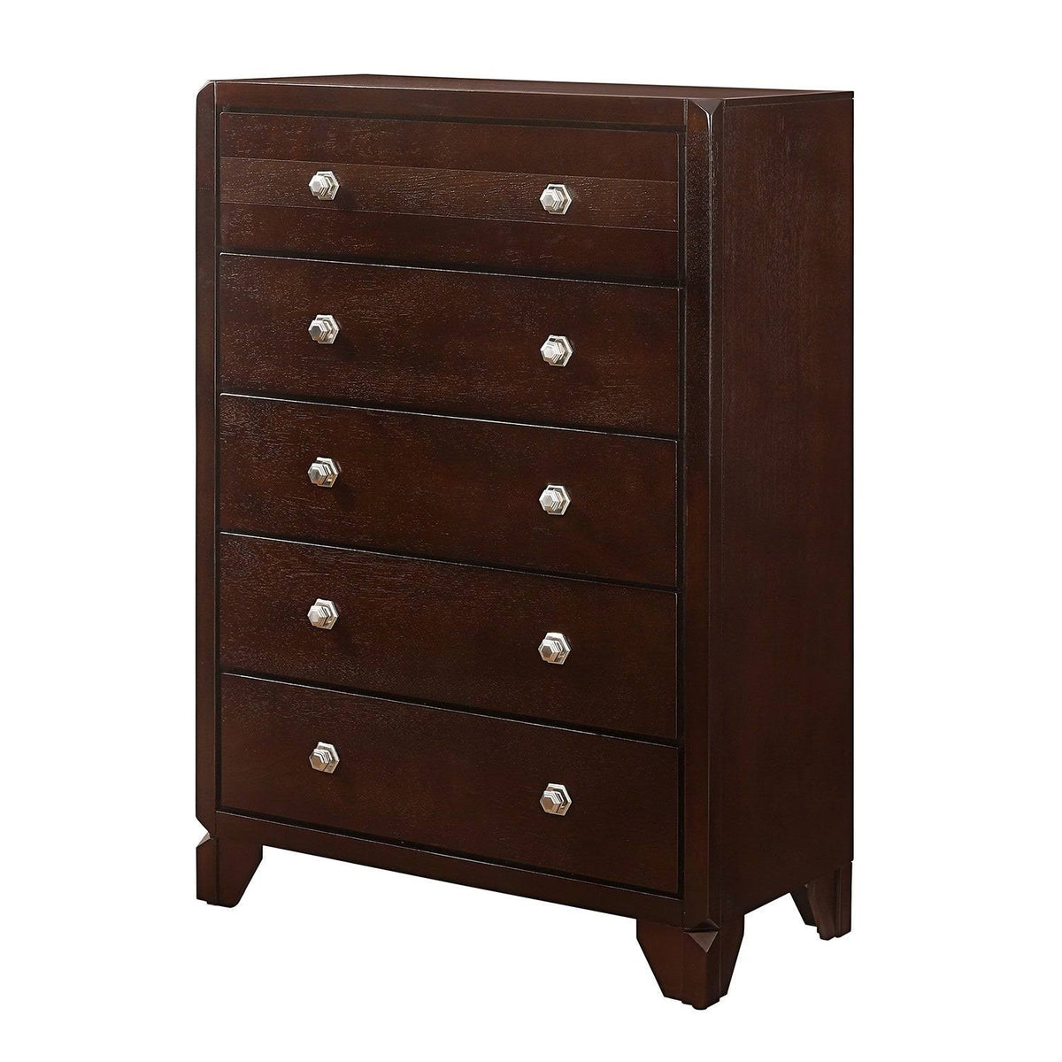 5 Drawer Chest with Metal Pulls O3327