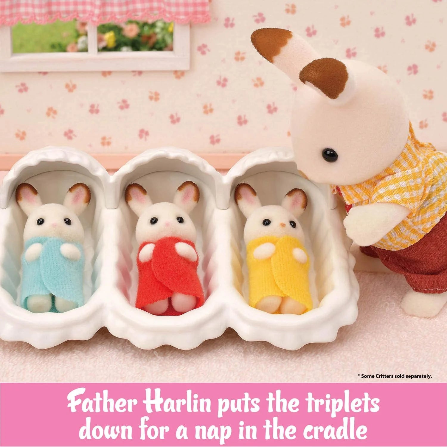 3 Hopscotch Rabbit Figures Dollhouse Playset C550482