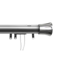 Satin Nickel Flare Decorative Traverse Rod S173265