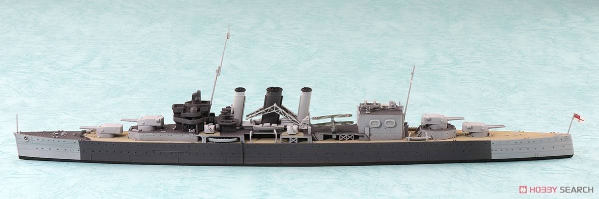1/700 Scale Royal Navy Heavy Cruiser HMS Cornwall Kit N3605