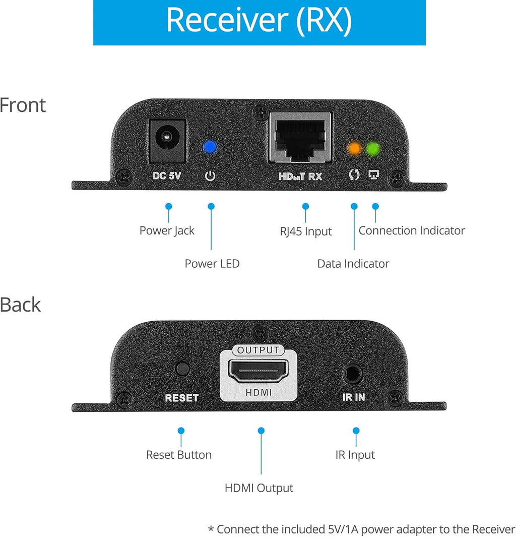 1080p 8 Port HDMI Extender Splitter over CAT5e / CAT6 L4100