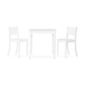 3 Piece Kids Play Table and Chair Set Matte White F510