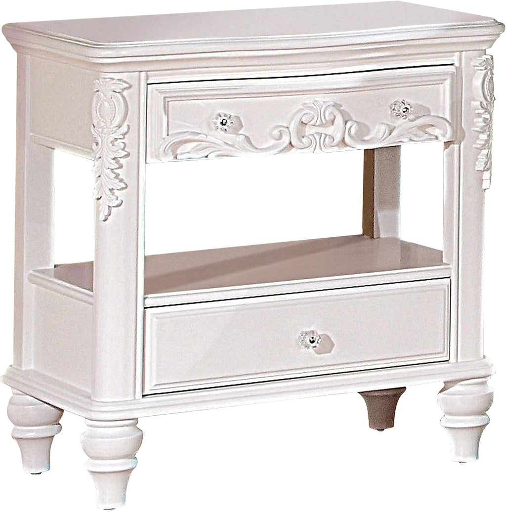 Metallic Lilac 1 Drawer Nightstand U5142