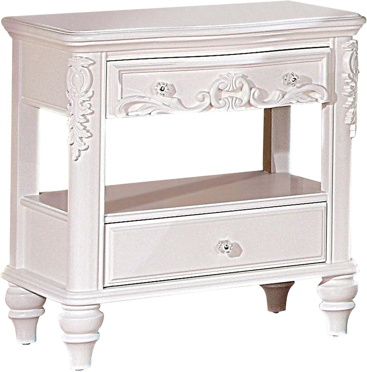 Metallic Lilac 1 Drawer Nightstand U5142