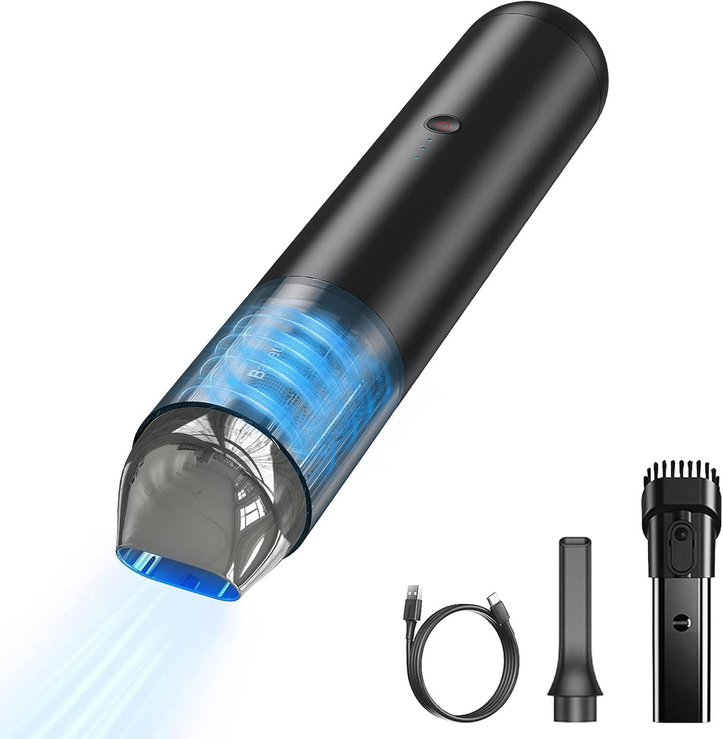 Handheld Cordless Rechargeable Vacuum with Adjustable Suction Power and LED Light C968