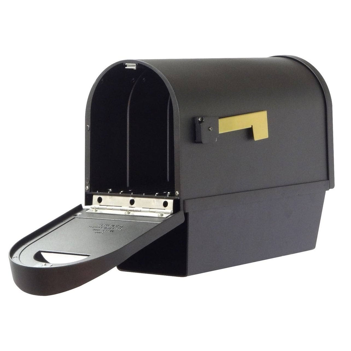 Classic Curbside Mailbox with Newspaper Tube and Floral Front F930
