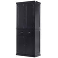 Black Freestanding Kitchen Pantry Cabinet B734133