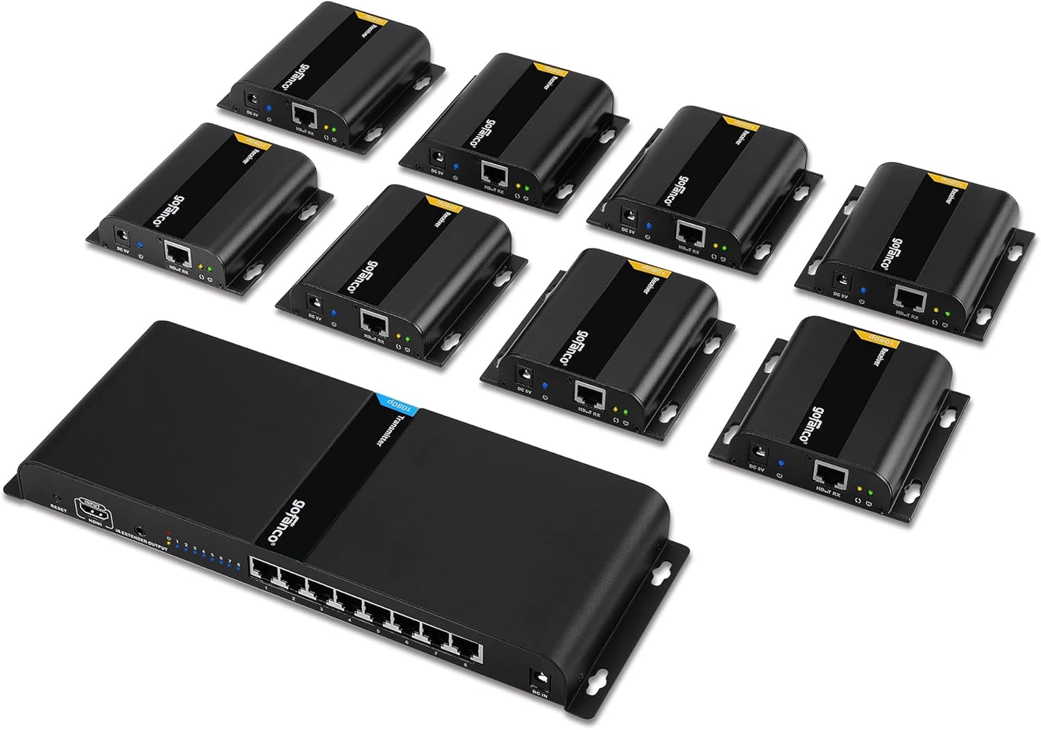 1080p 8 Port HDMI Extender Splitter over CAT5e / CAT6 L4100