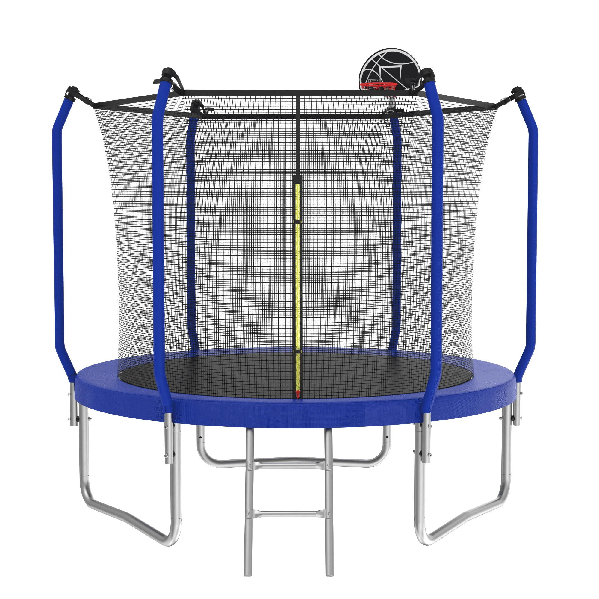 10FT Trampoline with Basketball Hoop and Enclosure Net P254287