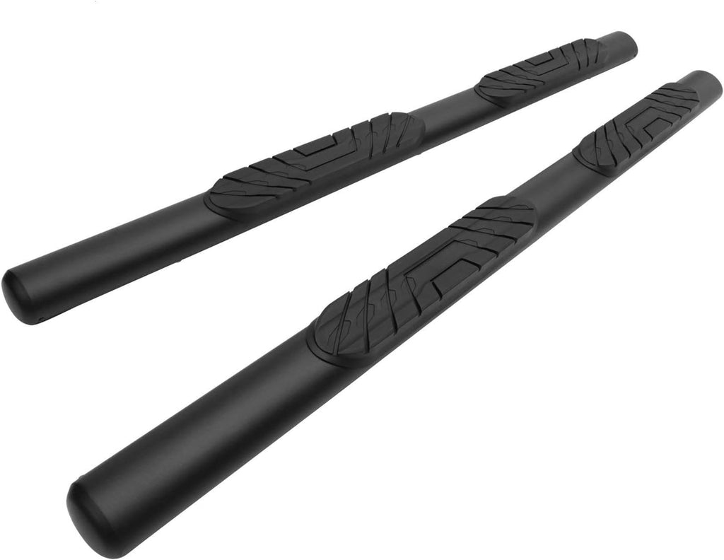 Black Oval Texture Side Bars Step Rails (2 pcs) P3620