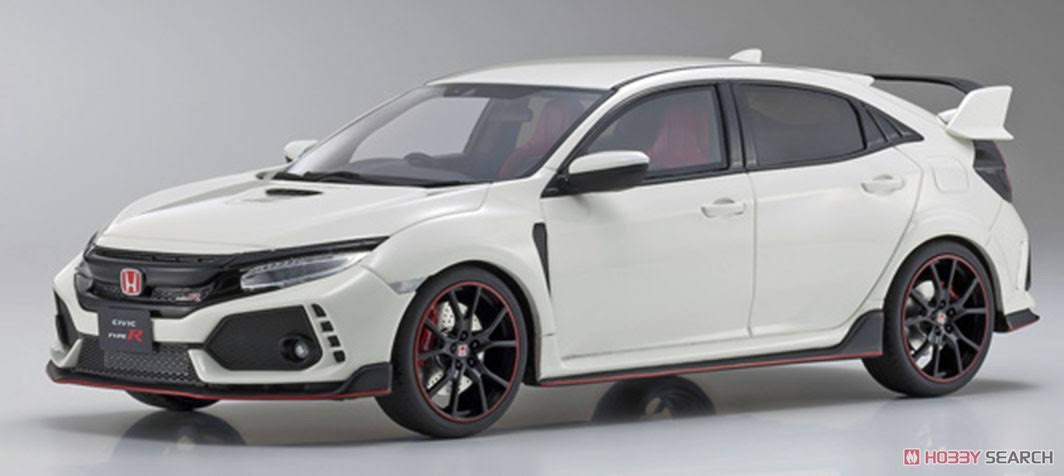 White 1/18 Honda Civic Type R Finished Item A6226