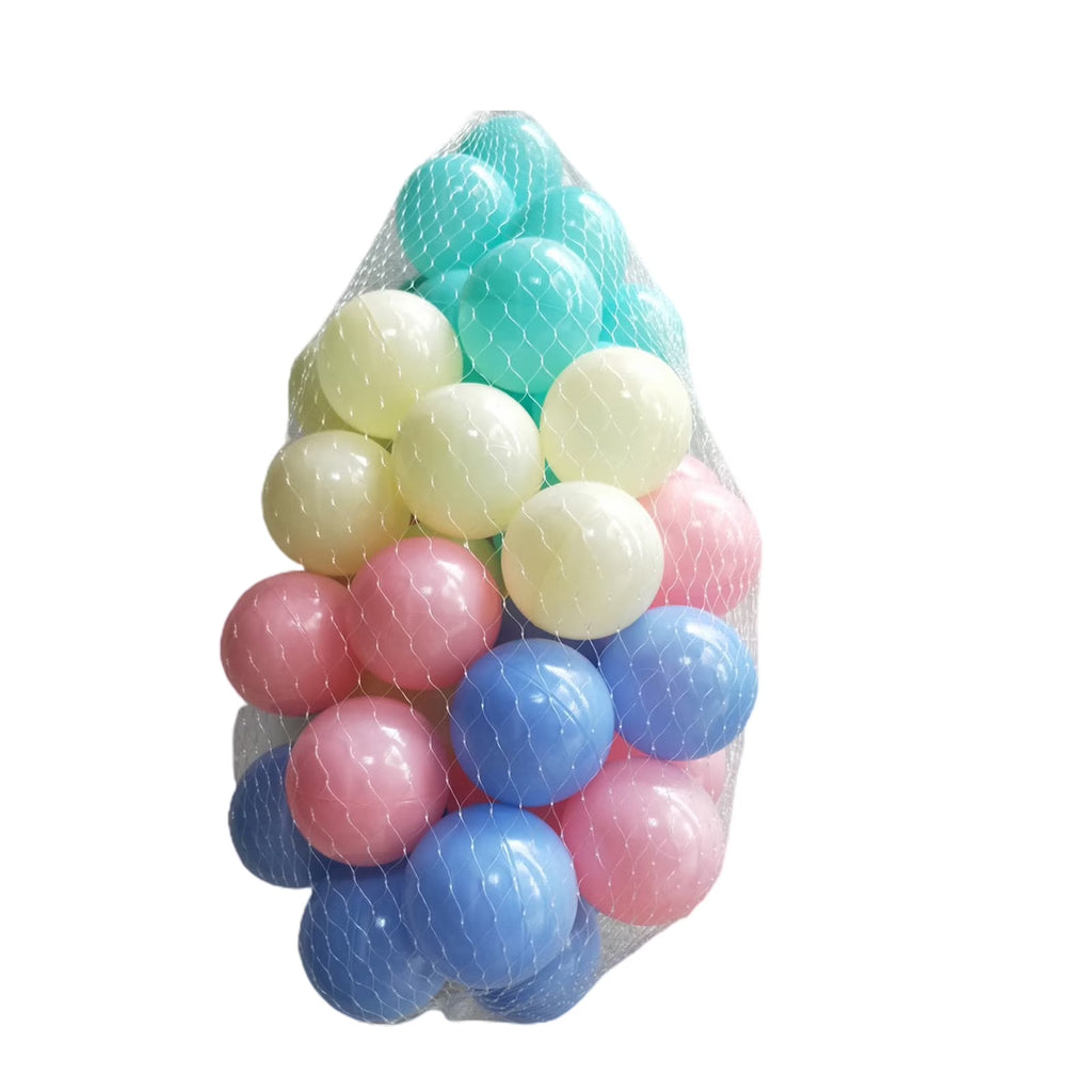 100Pcs Crush Proof Plastic Ball Pit Balls Mixed Colors X9781