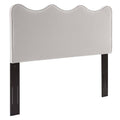 Light Gray Velvet Headboard King/California King J752259