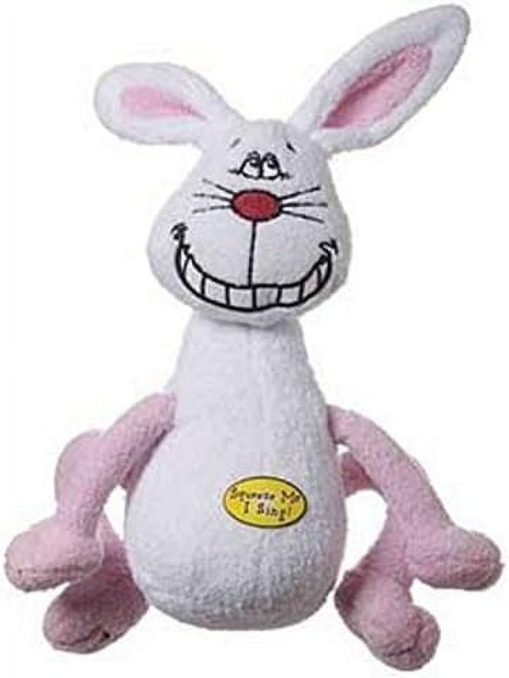 White Rabbit Plush Dog Toy, 8-Inch L93524