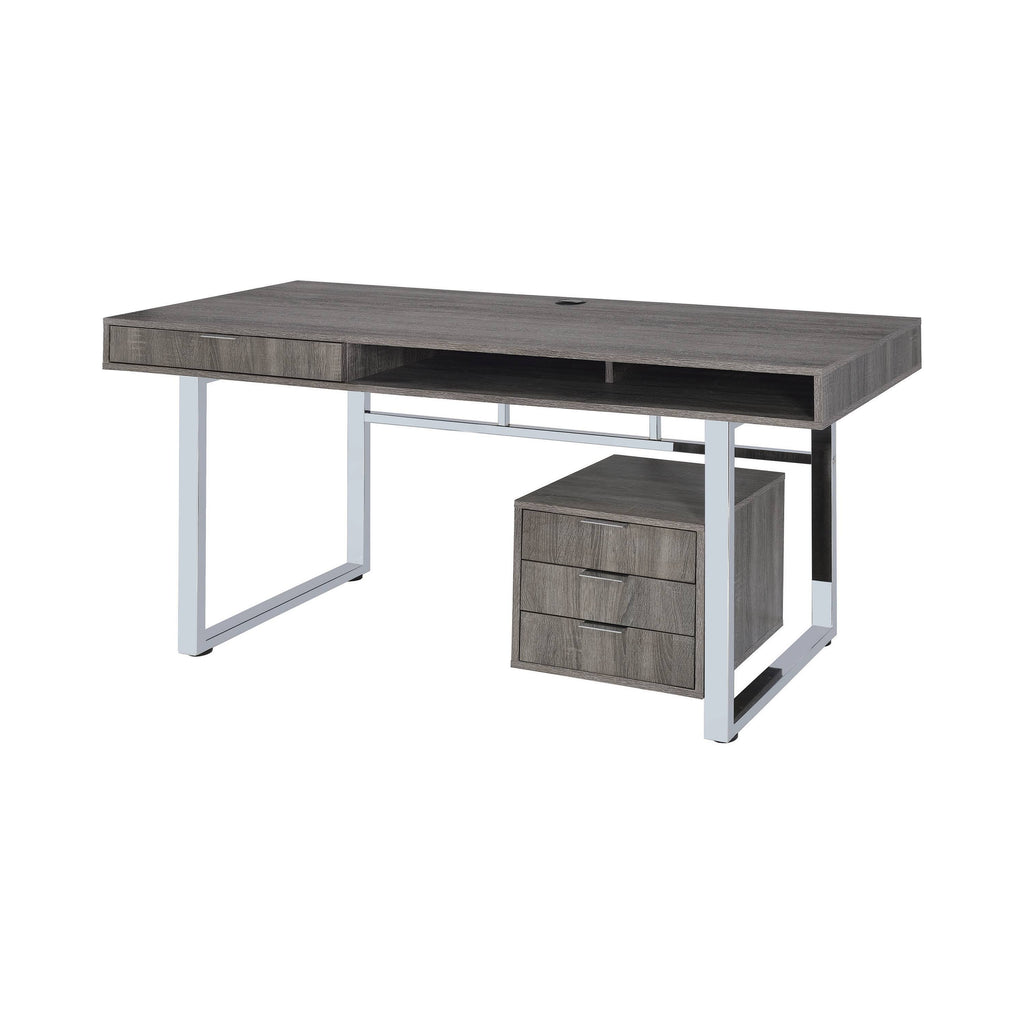 Weathered Grey Writing Desk Y83012