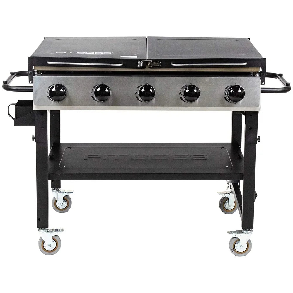 5-burner Propane Griddle, 62,000 BTU, 753 sq. in. Surface with 4-burner Griddle Cover L62185