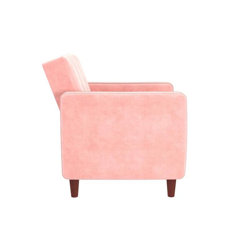 Pink Velvet Tufted Accent Chair N37284