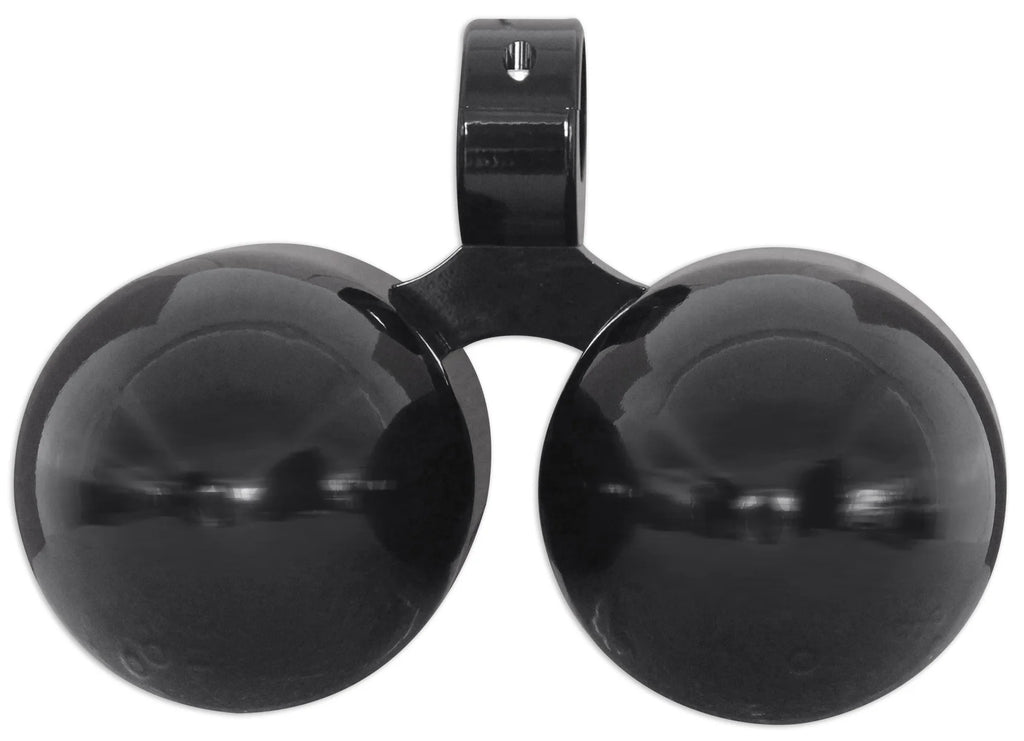 Dual 6.5" Black Aluminum Wakeboard Tower Speaker Pods with Cover S89366
