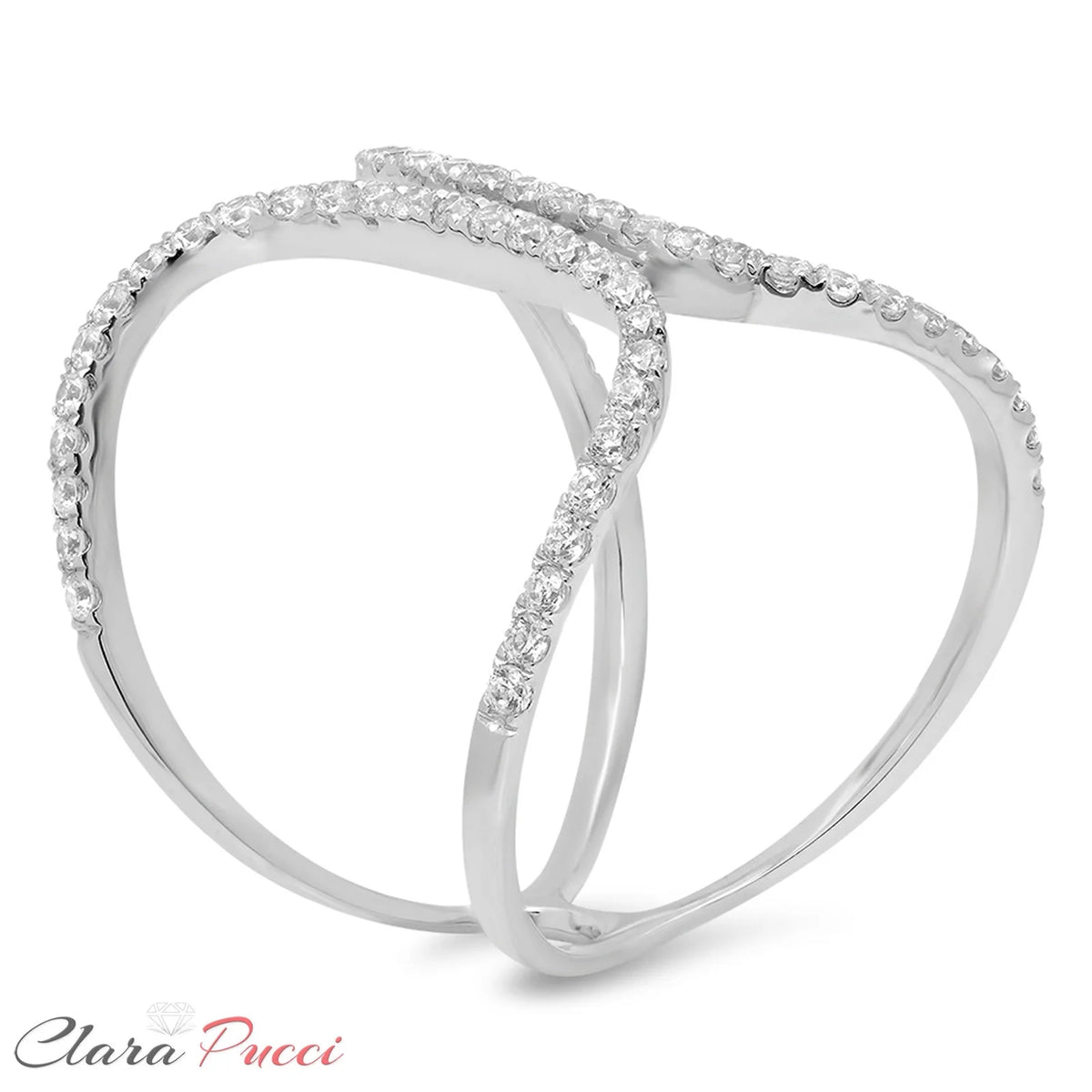 18K White Gold Diamond Engagement Ring size 5 V467637