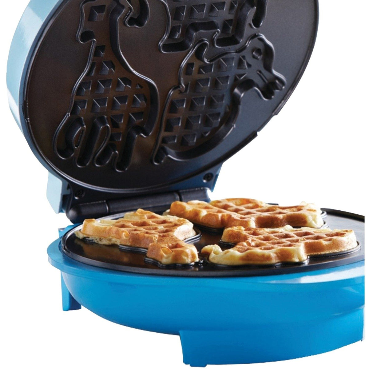 Blue Non-Stick Animal Shape Waffle Maker K47664