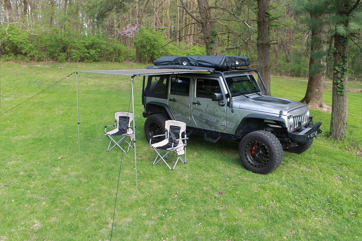 Rooftop Awning 8.2 feet by 6.5 feet Sun Shade Vehicle Shelter H739156
