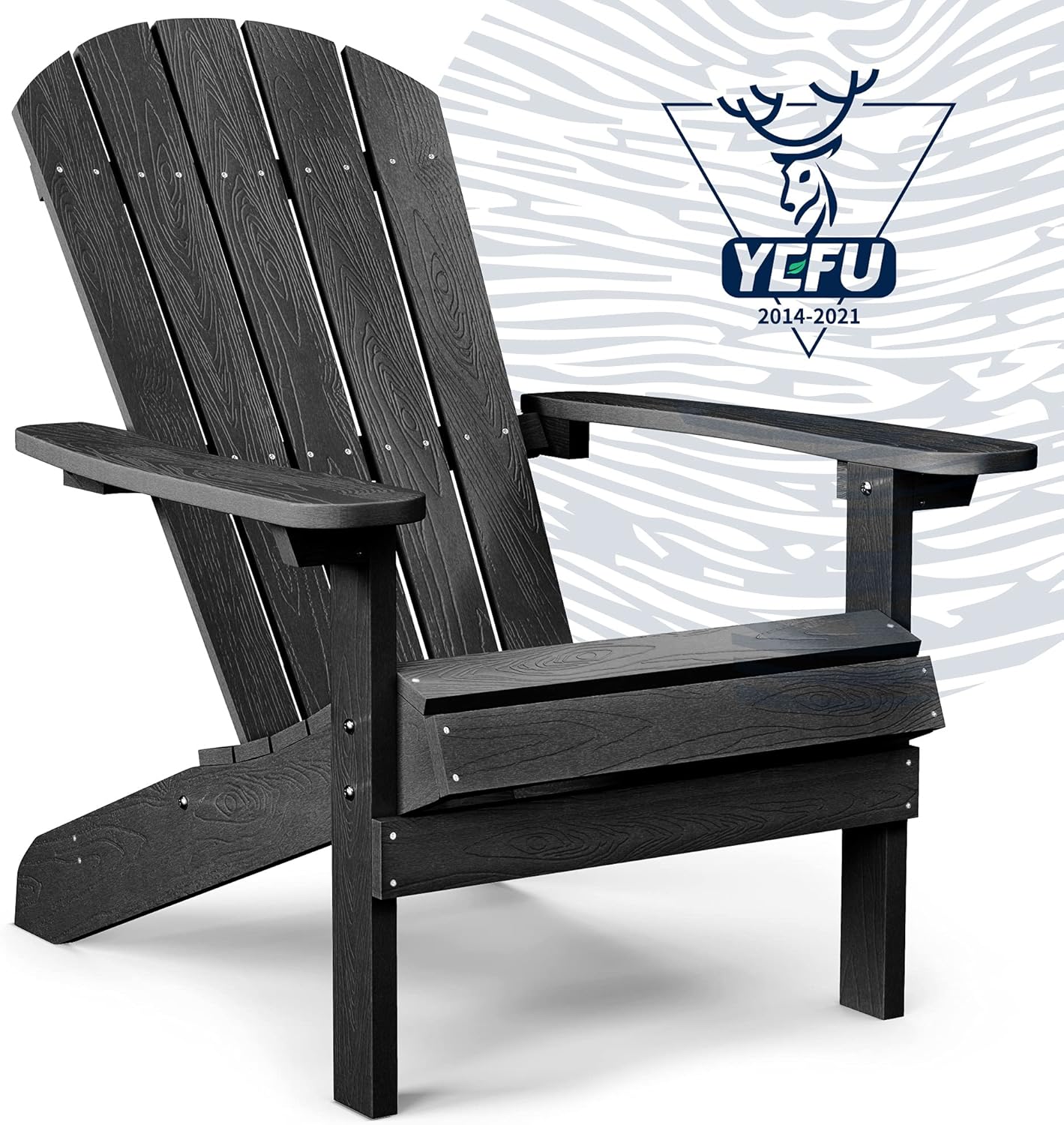 Blue Plastic Adirondack Chair O43417