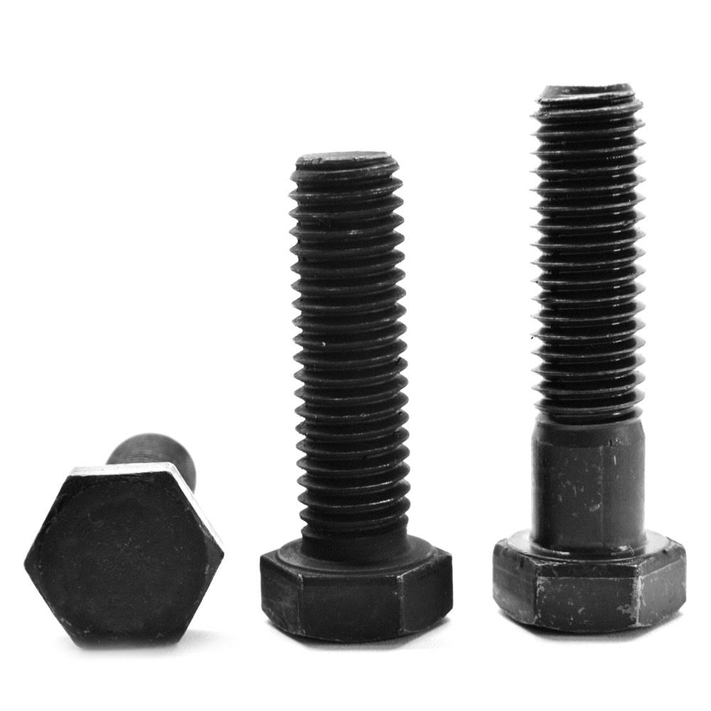 1/2x22-13 x 1 5/8x22 Coarse Thread Grade 5 Hex Cap Screw Medium Carbon Steel Black Oxide B62757