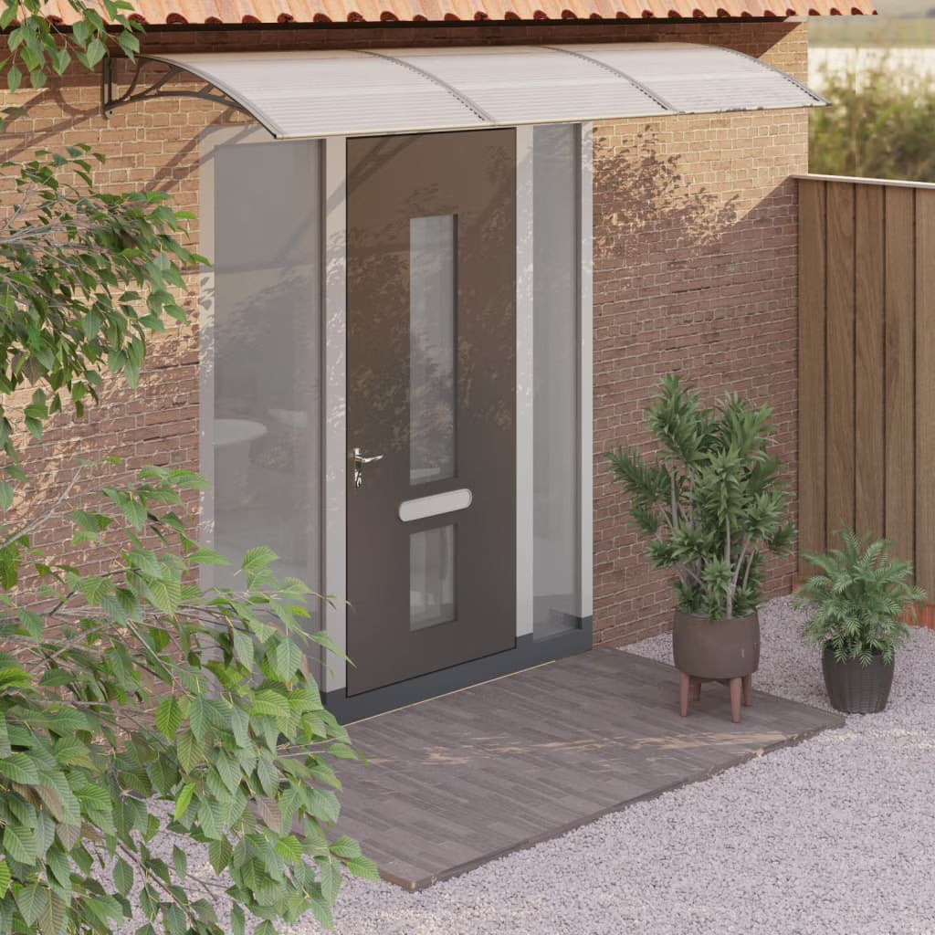 Gray Polycarbonate Door Canopy L1230
