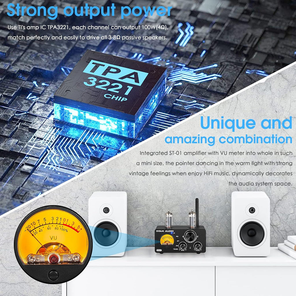 2 Channel 200W Bluetooth Vacuum Tube Amplifier R3147