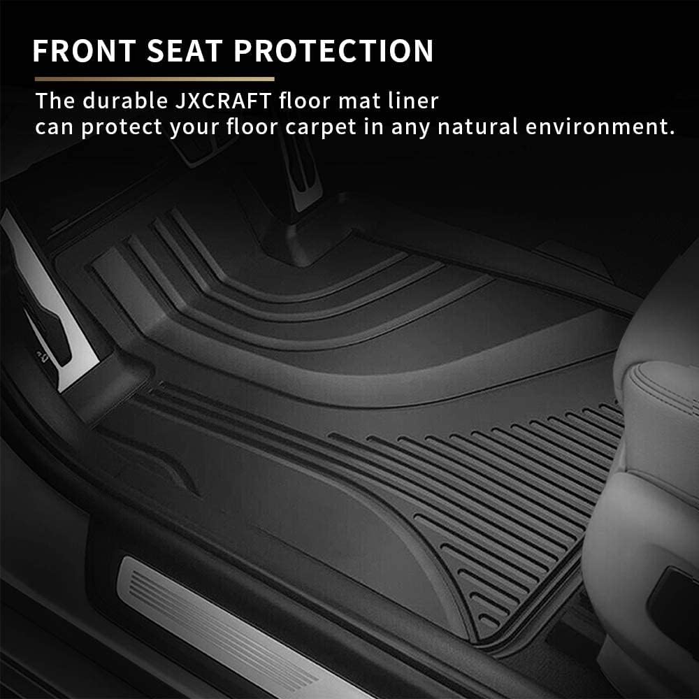 All Weather Car Floor Mats Front & 2nd Seat Floor Liners F319
