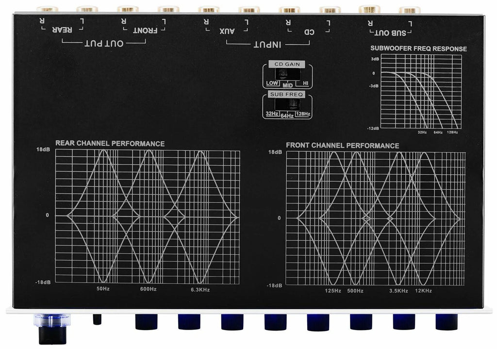 7 Band Car Equalizer with Subwoofer Output J786728
