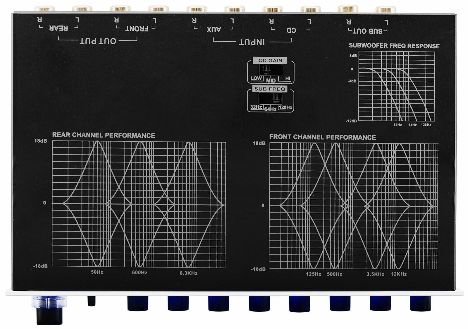 7 Band Car Equalizer with Subwoofer Output J786728