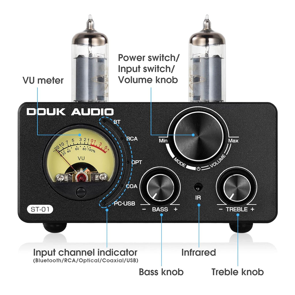 2 Channel 200W Bluetooth Vacuum Tube Amplifier R3147