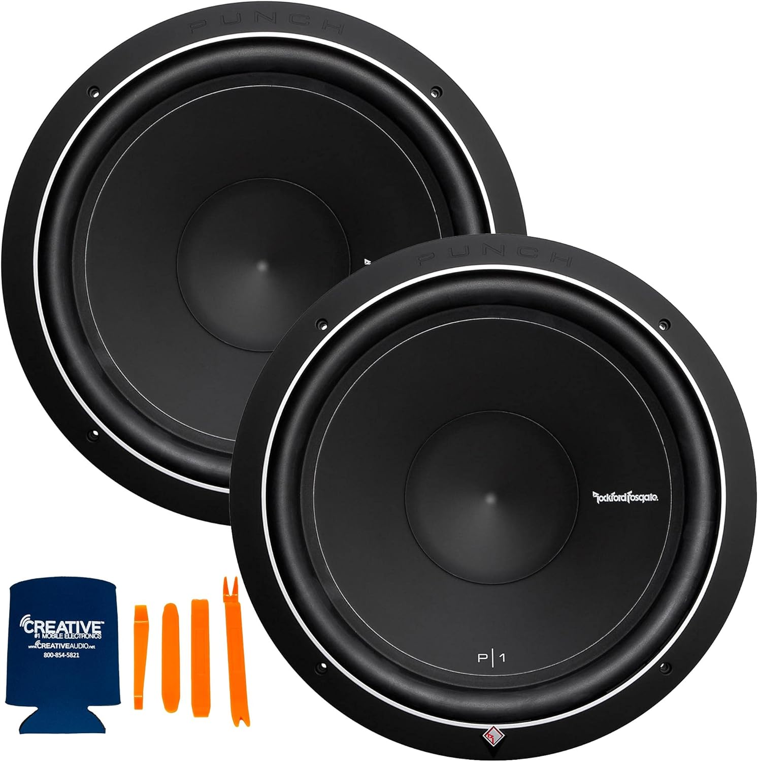 Two P1S2-15 15" Subwoofers, SVC 2-Ohm, 250 Watts RMS Z723
