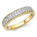 14k Yellow Gold CZ Ring Size 7 N286