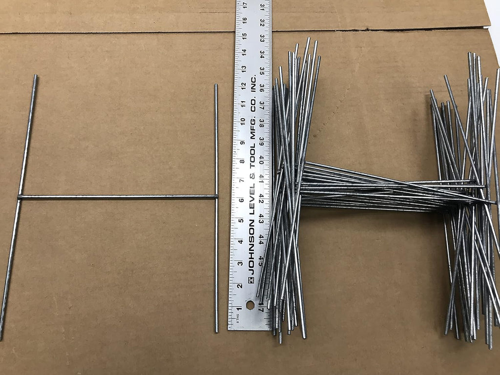 100 Sign Stake 12x9 Inch x 9 Gauge Galvanized Wire Stake, 100 Pieces, Pack of 2 Z267
