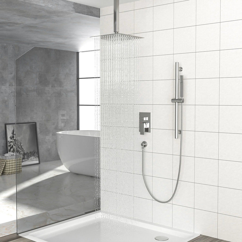 16" Rain Showerhead Shower System with Slide Bar I709796